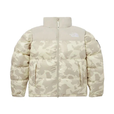 TNF 1996 Nuptse Eco Novelty Camo Tie-Dye Down Jacket Beige Unisex NJ1DP51K