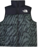 The North Face 1996 Nuptse Green Zebra Down Jacket Hooded Vest Winter NF0A5IX5-29L The North Face 1996 Nuptse Green Zebra Down Jacket Hooded Vest Winter NF0A5IX5-29L