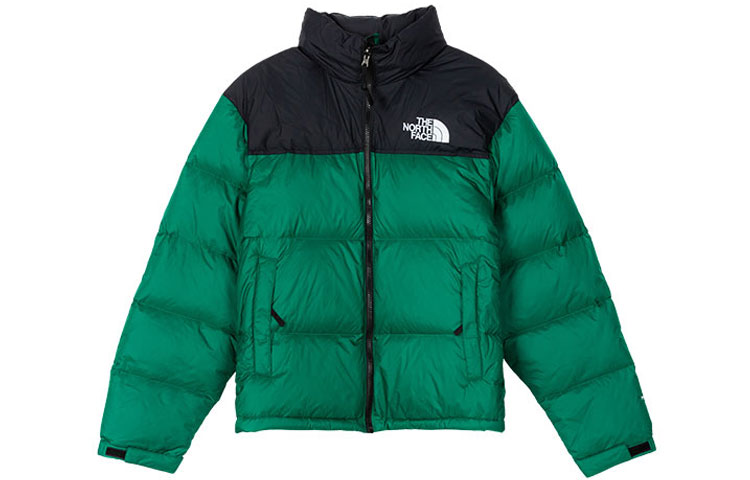 TNF 1996 Nuptse Icon Colorblock 700 Fill Down Jacket Green Unisex NF0A3C8D-NL1