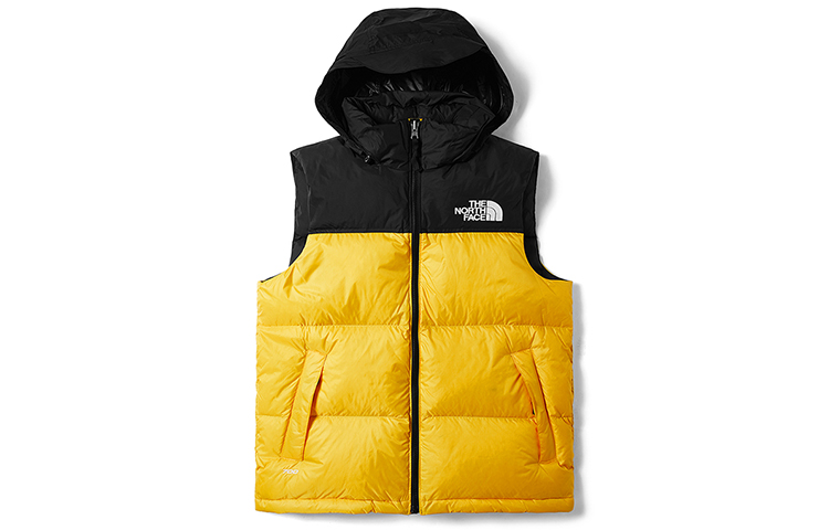 THE NORTH FACE 1996 Nuptse Icon Outdoor Colorblock Down Vest Yellow Unisex NF0A4NCI-70M