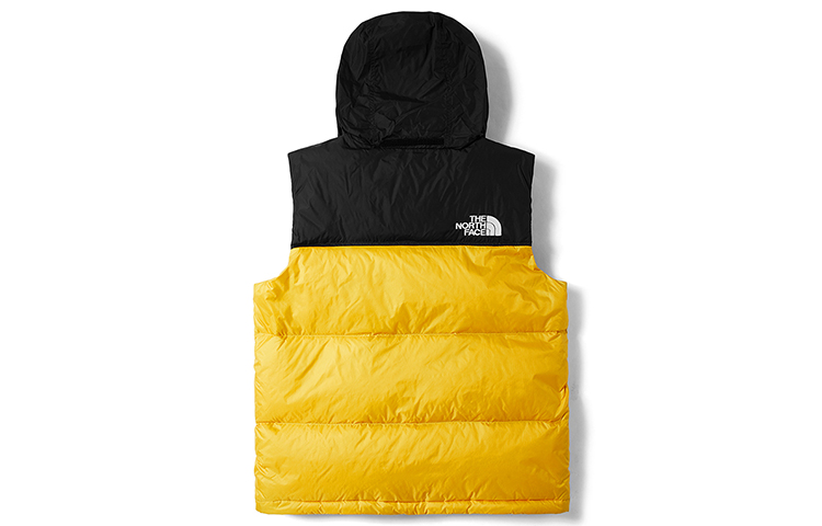 Lookbook THE NORTH FACE 1996 經典戶外撞色羽絨背心 黃色 男女通用 NF0A4NCI-70M