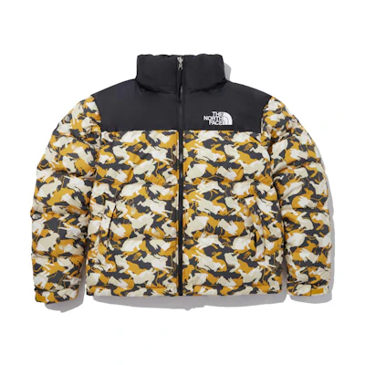 TNF 1996 Nuptse Rabbit Logo Yellow Puffer Jacket NJ1DP01C