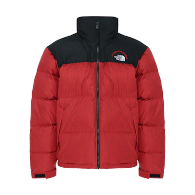 TNF 1996 Nuptse Retro Down Jacket Black Red for Men NF0A3C8D-7GO