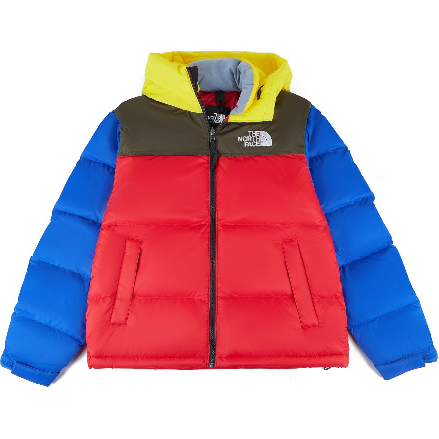TNF 1996 Red Nuptse Puffer Jacket Unisex Hooded Zip Coat NI1DN62C