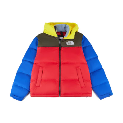 TNF 1996 Red Nuptse Puffer Jacket Unisex Hooded Zip Coat NI1DN62C