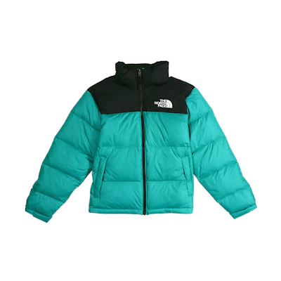 TNF 1996 Retro Colorblock Puffer Down Jacket Green Unisex NF0A3C8DH8E