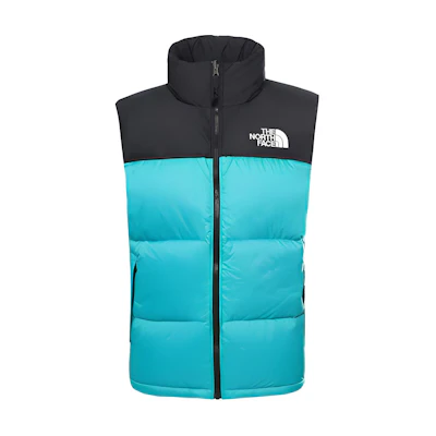TNF 1996 Retro Nuptse 700 Fill Puffer Vest Teal Green Men NF0A3JQQ-H8E
