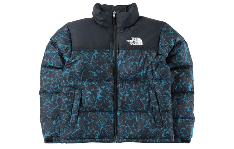 The North Face 1996 Retro Nuptse Blue/Coral Unisex Down Jacket 700 Fill NF0A3C8D-F27