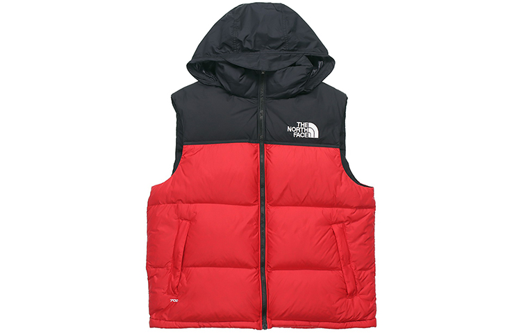 Shop THE NORTH FACE 1996 Retro Nuptse Colorblock Down Vest Merah NF0A3JQQ-682