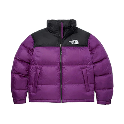 TNF 1996 Retro Nuptse Colorblock Jacket Purple Unisex NJ1DQ55I
