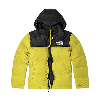 TNF 1996 Retro Nuptse Colorblock Packable Down Jacket Yellow NF0A3C8D-760