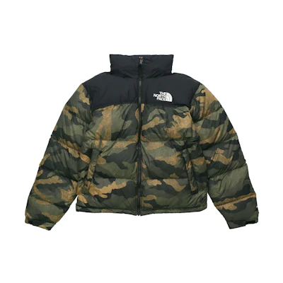 TNF 1996 Retro Nuptse Jacket Camo 700-Fill Unisex Green NF0A3C8D-F32