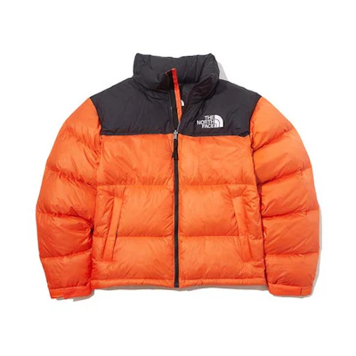 TNF 1996 Retro Nuptse Jacket Orange Unisex Packable Down Coat. NJ1DK50G