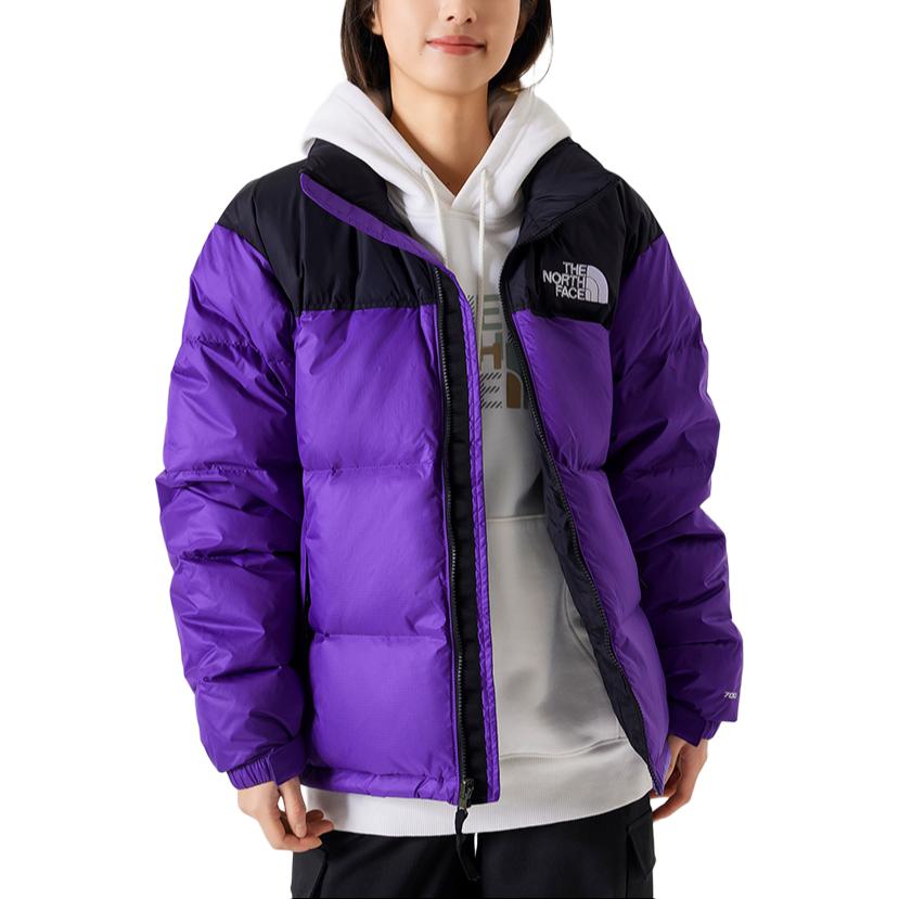 The North Face 1996 Retro Nuptse Jacket Purple Colorblock Unisex Down Jacket. NF0A3C8D-QIR