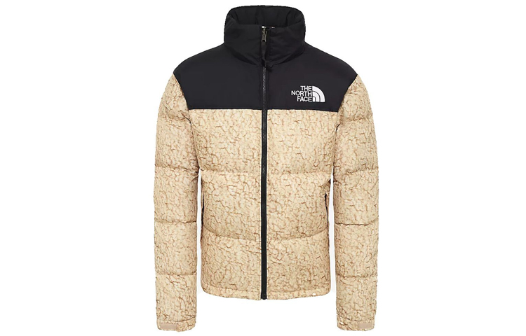 TNF 1996 Retro Nuptse Jacket White Sherpa Colorblock Hoodie T93C8D-F3X