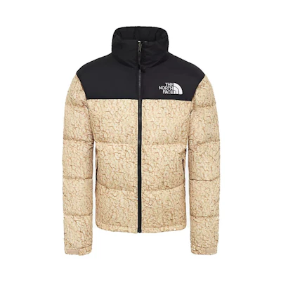 TNF 1996 Retro Nuptse Jacket White Sherpa Colorblock Hoodie T93C8D-F3X