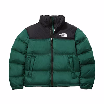 TNF 1996 Retro Nuptse Jacket Windproof Packable Unisex Deep Green NJ1DK67B