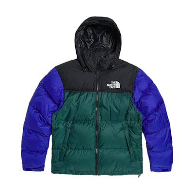 TNF 1996 Retro Nuptse Logo Puffer Jacket Green/Blue NF0A3C8D-8W1