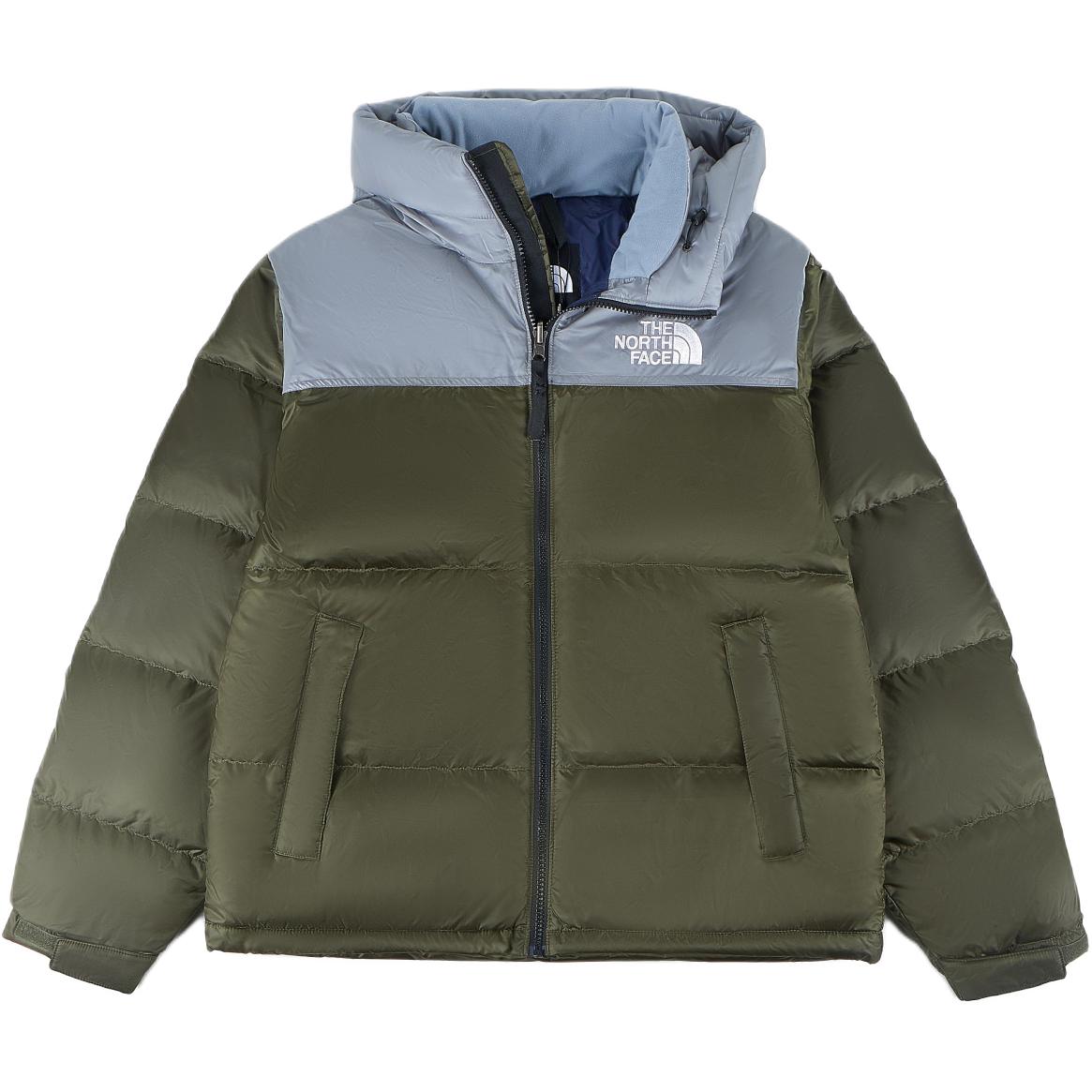 Order The North Face 1996 Retro Nuptse Chaqueta Puffer Logo Gris Verde Unisex. NI1DN60A
