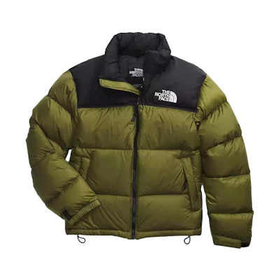 TNF 1996 Retro Nuptse Olive Down Jacket Unisex Detachable Hood NF0A3C8D-PIB