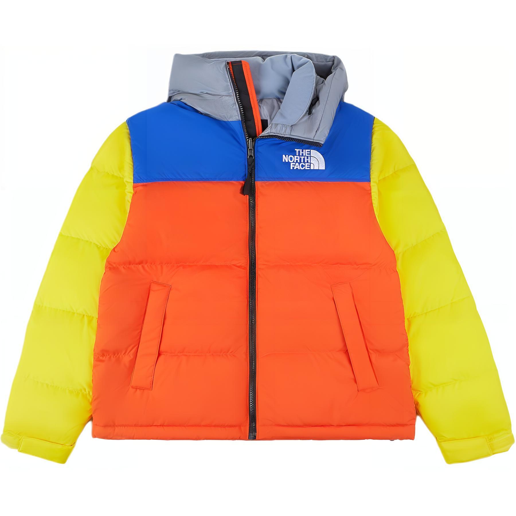 TNF 1996 Retro Nuptse Orange Hooded Puffer Jacket Unisex NI1DN60D