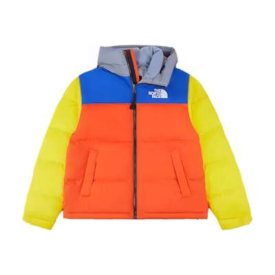 TNF 1996 Retro Nuptse Orange Hooded Puffer Jacket Unisex NI1DN60D