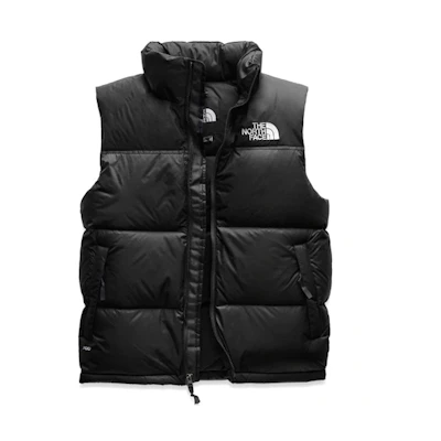 TNF 1996 Retro Nuptse Packable Hooded Down Vest Black NF0A3JQQ-JK3