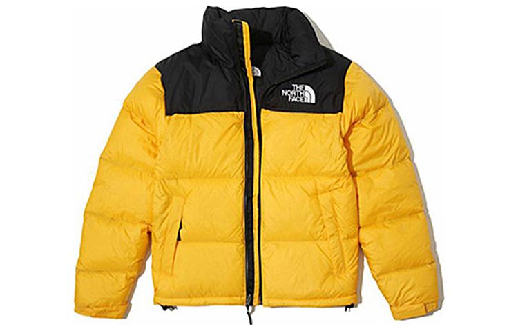 TNF 1996 Retro Nuptse Puffer Jacket Yellow Unisex Hooded Warm Coat NJ1DK50D