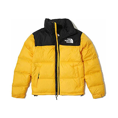 TNF 1996 Retro Nuptse Puffer Jacket Yellow Unisex Hooded Warm Coat NJ1DK50D