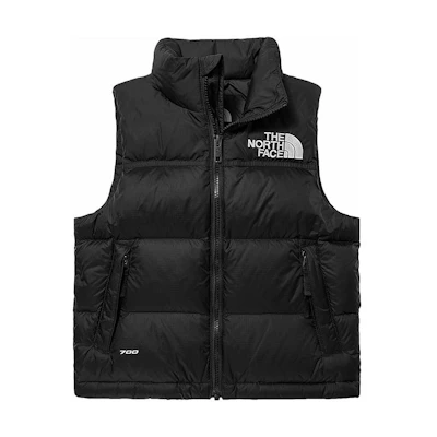 TNF 1996 Retro Nuptse Vest 'Black' (GS) (Asia Size)