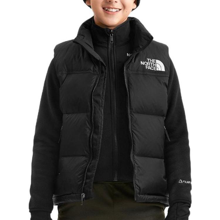 Shop The North Face 1996 Retro Nuptse Rompi 'Hitam' (GS) (Ukuran Asia) NF0A7WPAJK3