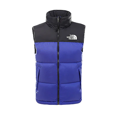 TNF 1996 Retro Nuptse Vest Blue Men’s Vintage Colorblock NF0A3JQQ5NX