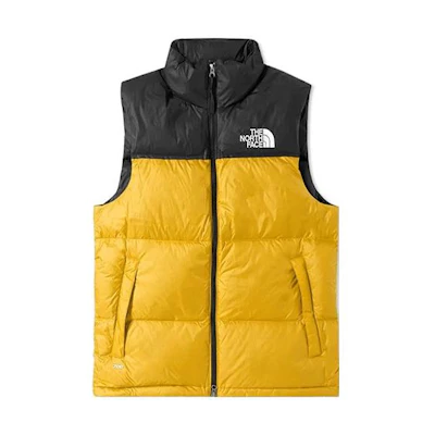 TNF 1996 Retro Nuptse Vest Colorblock Orange NF0A3JQQH6G