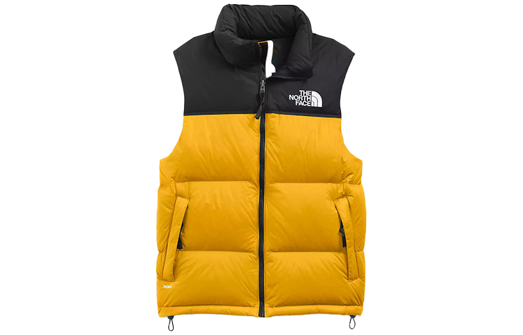 The North Face 1996 Retro Nuptse Yellow Down Vest Water-Resistant Warm NF0A3JQQ-H9D