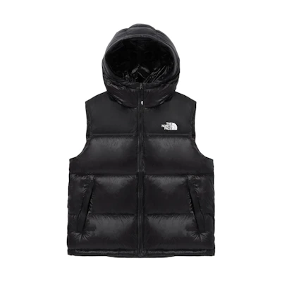 TNF 1996 Series Black Unisex Puffer Jacket with Hood NV1DQ50A