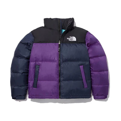 TNF 1996 Series Colorblock Reversible Puffer Jacket Black/Purple NJ1DN75G