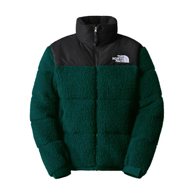 TNF 1996 Series Green Colorblock Embroidered Logo Down Jacket NF0A5A84-D7V