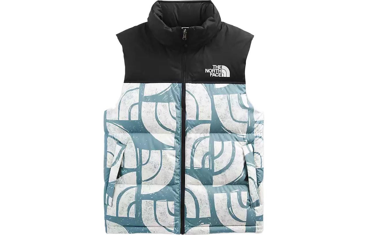 TNF 1996 Tie-Dye Blue Down Jacket with Small Logo NF0A5IX5-537