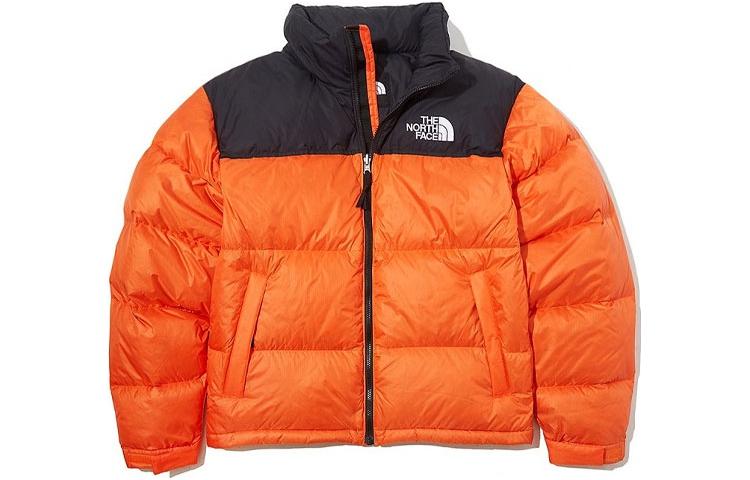 TNF 1996 Unisex Orange Windproof Hooded Down Jacket NJ1DM62C