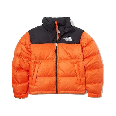 TNF 1996 Unisex Orange Windproof Hooded Down Jacket NJ1DM62C