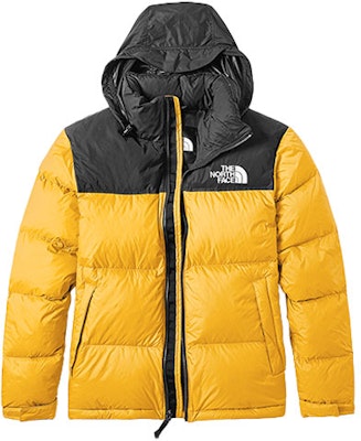 The North Face 1996 黃色拼色連帽羽絨外套 男女防水款式 NF0A496S-70M Order The North Face 1996 黃色拼色連帽羽絨外套 男女防水款式 NF0A496S-70M