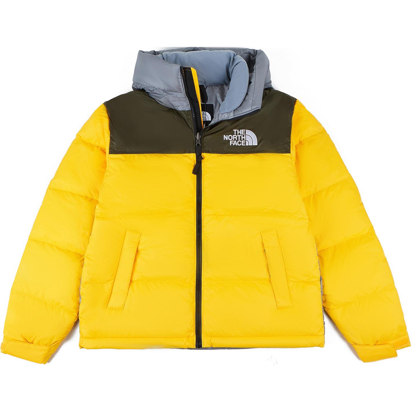 TNF 1996 Yellow Retro Nuptse Puffer Jacket Unisex NI1DN60E