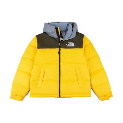 TNF 1996 Yellow Retro Nuptse Puffer Jacket Unisex NI1DN60E