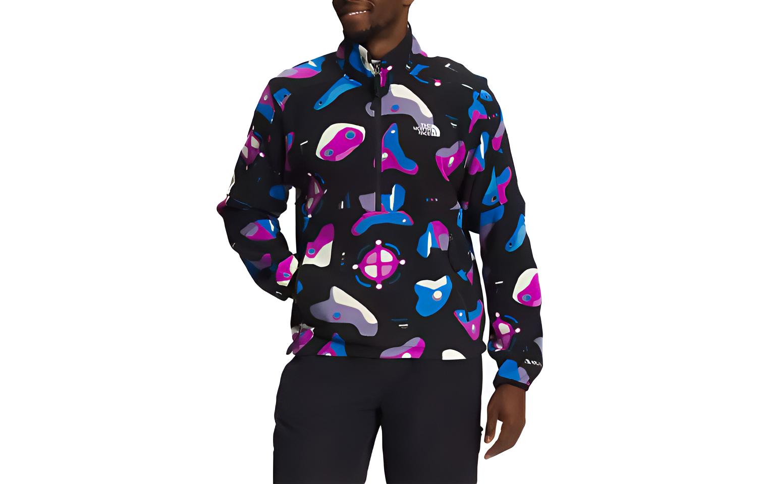 TNF 1/2 Zip Logo Print Long-Sleeve Jacket - Multi-color NF0A7ZXV-IW3