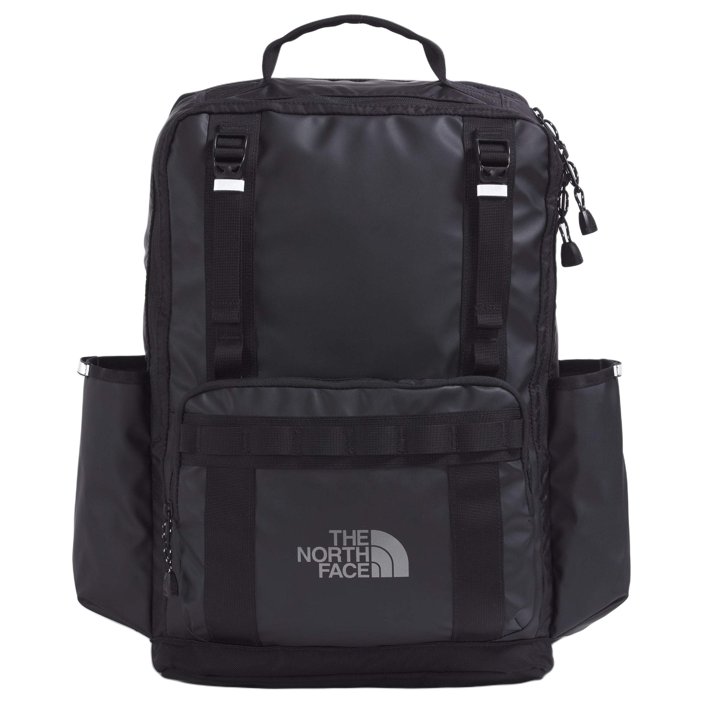 The North Face 22L Black Label Logo Zipper Outdoor Backpack Black/Grey Unisex NF0A8BK4-BIA