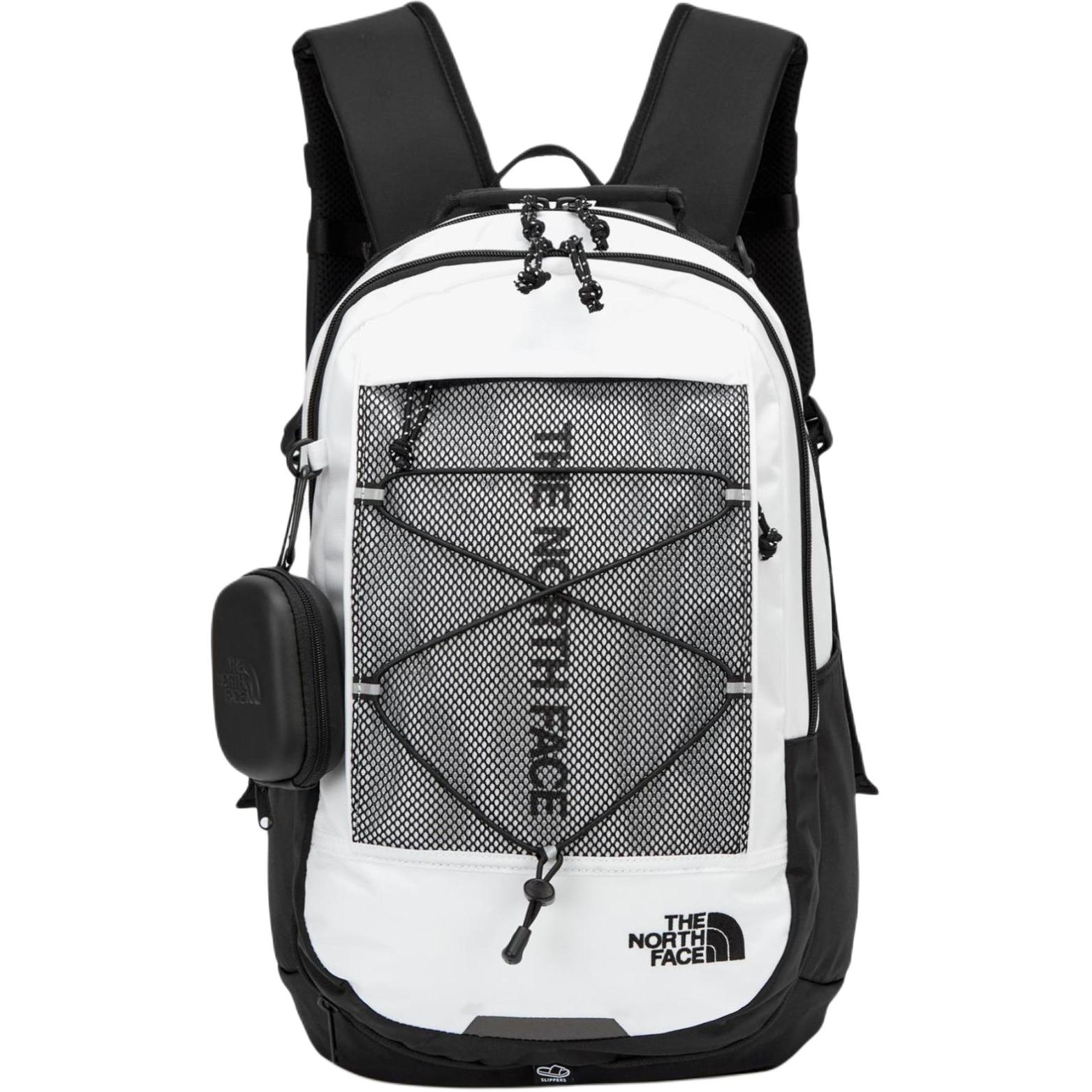TNF 25L Hiking Backpack Nylon White/Black Unisex Outdoor Bag NM2DQ04K