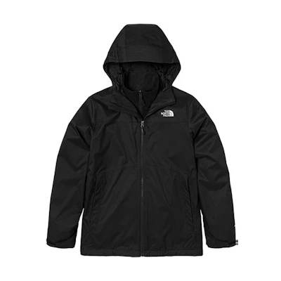 TNF 3-in-1 Black Waterproof Windproof Jacket with Fleece Liner NF0A7WAJ-JK3