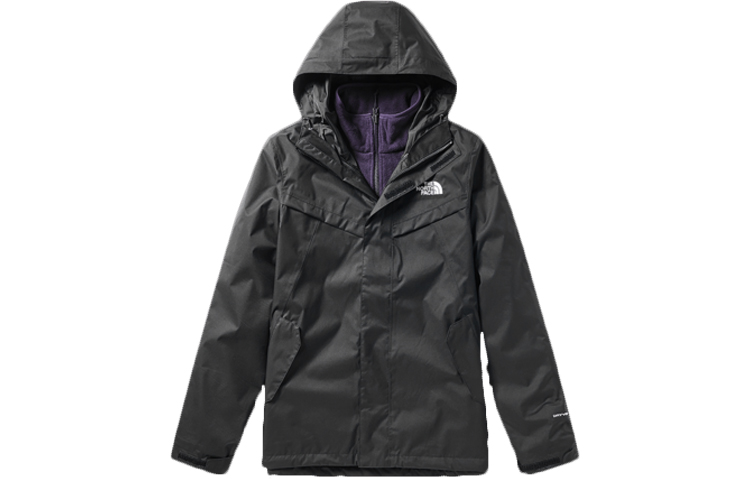 TNF 3-in-1 Detachable Fleece Jacket Black Winter Couple's Edition CN 46JL-1ZD