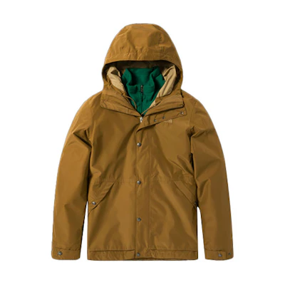 TNF 3-in-1 Outdoor Jacket Brown - Waterproof, Windproof, Warm. NF0A4NGY-173