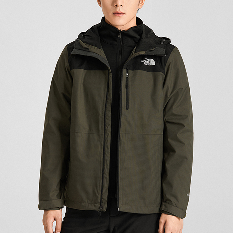 TNF 3-in-1 Outdoor Waterproof Breathable Jacket Grey Green NF0A4R2H-35P 圖 7